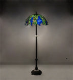 Meyda Tiffany Honey Locust Floor Lamp - Stained Glass Honey Locust Floor Lamp Room Setting