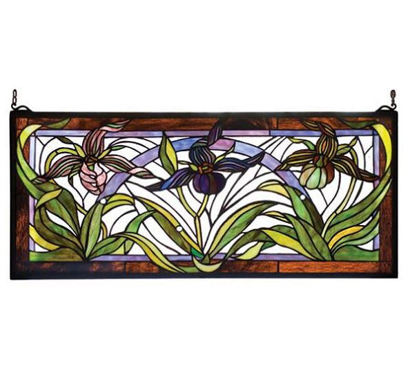 Meyda Tiffany Ladyslippers Stained Glass Window
