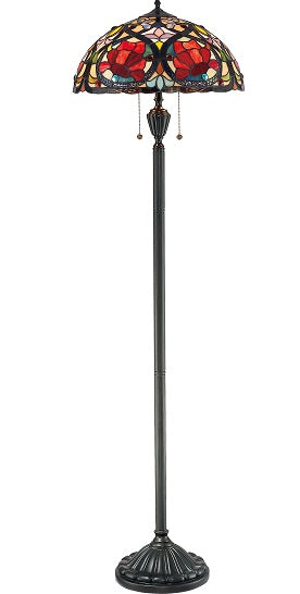 Quoizel Larissa Floor Lamp - Stained Glass Larissa Floor Lamp