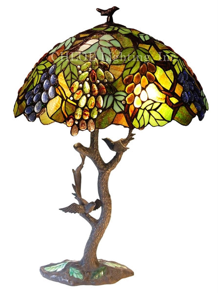 Chloe Leaves and Grapes Table Lamp