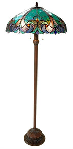 Chloe Liaison Turquoise Floor Lamp
