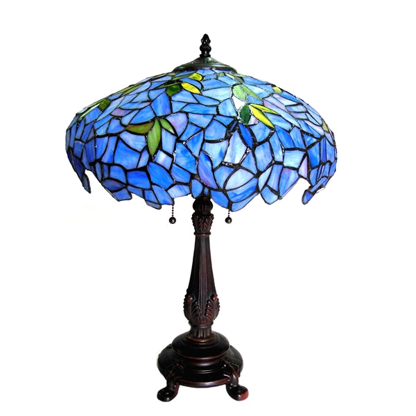 Chloe Lilac Wisteria Tiffany Table Lamp