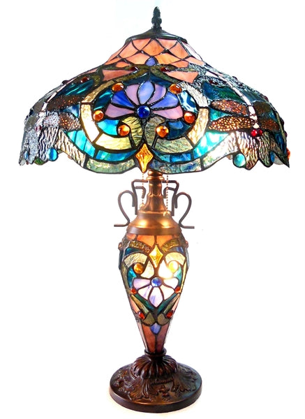Chloe Lydia 3-Light Victorian Table Lamp