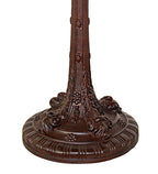Meyda Tiffany Floral Table Lamp - Stained Glass Floral Table Lamp Base Closeup
