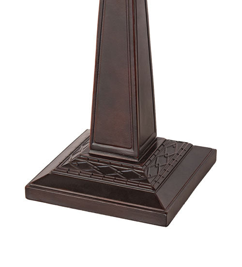 Meyda Tiffany Woodland Berries Table Lamp - Stained Glass Woodland Berries Table Lamp Base Closeup