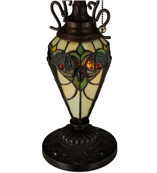 Meyda Tiffany Sebastian Table Lamp - Stained Glass Sebastian Table Lamp Base Closeup