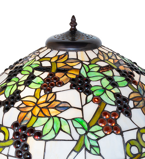 Meyda Tiffany Veneto Table Lamp - Stained Glass Veneto Table Lamp Shade Closeup