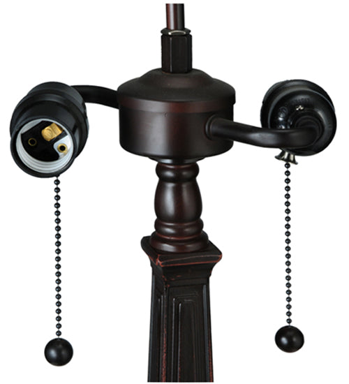 Meyda Tiffany Prairie Peaks Table Lamp - Stained Glass Prairie Peaks Table Lamp Light Fixture