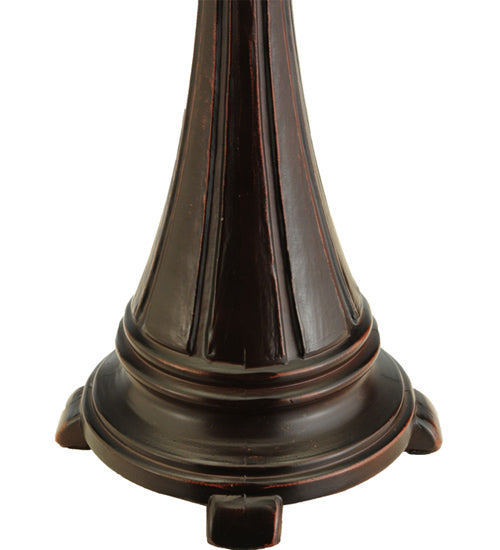 Meyda Tiffany Agata Purple Table Lamp - Stained Glass Agata Purple Table Lamp Base Closeup