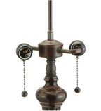 Meyda Tiffany Agata Purple Table Lamp - Stained Glass Agata Purple Table Lamp Base Closeup