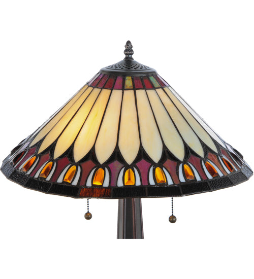 Meyda Tiffany Tuscaloosa Table Lamp - Stained Glass Tuscaloosa Table Lamp Shade