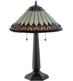 Meyda Tiffany Tuscaloosa Table Lamp - Stained Glass Tuscaloosa Table Lamp Turned Off
