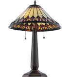 Meyda Tiffany Tuscaloosa Table Lamp - Stained Glass Tuscaloosa Table Lamp Upwards View