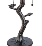 Meyda Tiffany Fruit Tree Table Lamp - Stained Glass Fruit Tree Table Lamp Base Closeup
