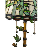 Meyda Tiffany Loro Paraiso Table Lamp - Stained Glass Loro Paraiso Table Lamp Closeup