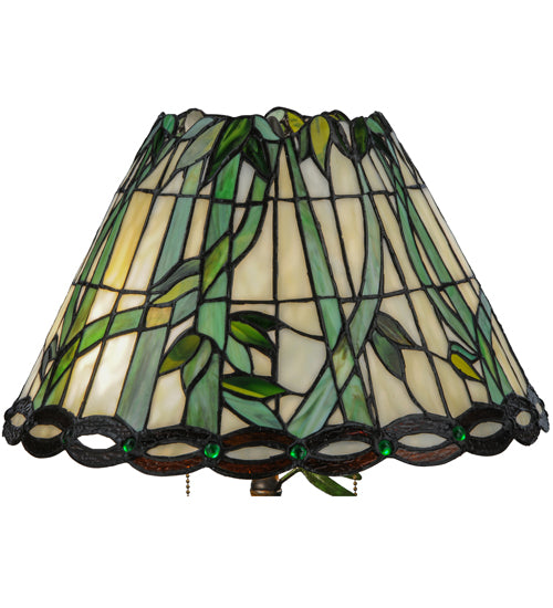 Meyda Tiffany Loro Paraiso Table Lamp - Stained Glass Loro Paraiso Table Lamp Shade