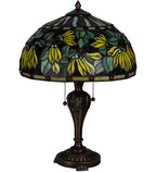 Meyda Tiffany Diente de Leon Table Lamp - Stained Glass Diente de Leon Table Lamp Turned Off