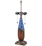 Meyda Tiffany Cristal Azul Table Lamp - Stained Glass Cristal Azul Table Lamp Base