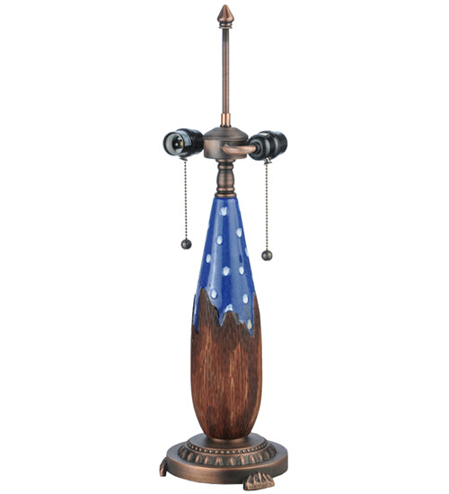 Meyda Tiffany Cristal Azul Table Lamp - Stained Glass Cristal Azul Table Lamp Base