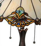 Meyda Tiffany Jewel Carousel Table Lamp - Stained Glass Jewel Carousel Table Lamp Shade Closeup