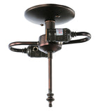 Meyda Tiffany Pinecone Ridge Flush Mount Ceiling Lamp - Stained Glass Pinecone Ridge Flush Mount Ceiling Lamp Light Fixture