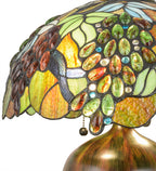 Meyda Tiffany Vinifera Table Lamp - Stained Glass Vinifera Table Lamp Shade Closeup