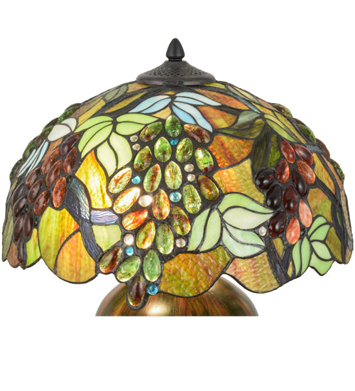 Meyda Tiffany Vinifera Table Lamp - Stained Glass Vinifera Table Lamp Shade
