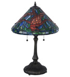 Meyda Tiffany Koi Table Lamp - Stained Glass Koi Table Lamp Turned Off