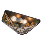 Meyda Tiffany Middleton Wall Sconce - Stained Glass Middleton Wall Sconce Bulb View