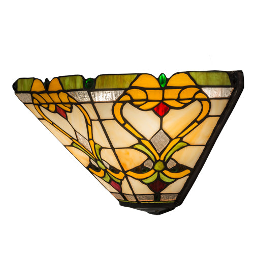 Meyda Tiffany Middleton Wall Sconce - Stained Glass Middleton Wall Sconce Side View