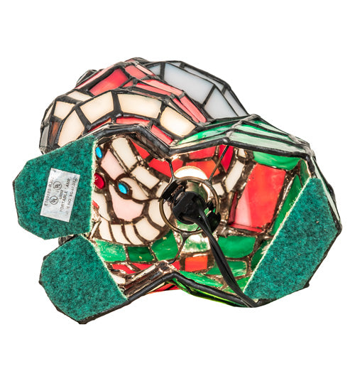 Meyda Tiffany Small Santa Accent Lamp - Stained Glass Small Santa Accent Lamp Light Fixture