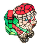 Meyda Tiffany Small Santa Accent Lamp - Stained Glass Small Santa Accent Lamp Top View