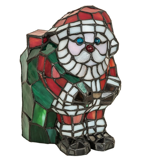 Meyda Tiffany Small Santa Accent Lamp - Stained Glass Small Santa Accent Lamp Turned Off