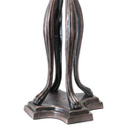 Meyda Tiffany Crowned Rosebud Table Lamp - Stained Glass Crowned Rosebud Table Lamp Base Closeup