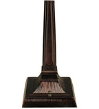Meyda Tiffany Mackintosh Leaf Table Lamp - Stained Glass Mackintosh Leaf Table Lamp Base Closeup