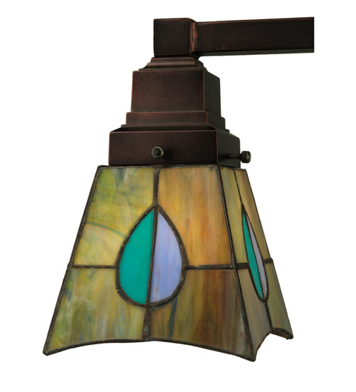 Meyda Tiffany Mackintosh Leaf Table Lamp - Stained Glass Mackintosh Leaf Table Lamp Shade