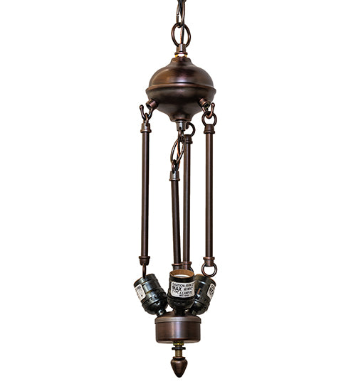 Meyda Tiffany Colonial Inverted Pendant - Stained Glass Colonial Inverted Pendant Light Fixture
