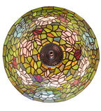 Meyda Tiffany Rosebush Flush Mount - Stained Glass Rosebush Flush Mount Bottom View