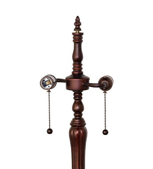 Meyda Tiffany Variegated Fishscale Table Lamp - Stained Glass Variegated Fishscale Table Lamp Light Fixture