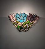 Meyda Tiffany Wisteria Wall Sconce - Stained Glass Wisteria Wall Sconce Room Setting