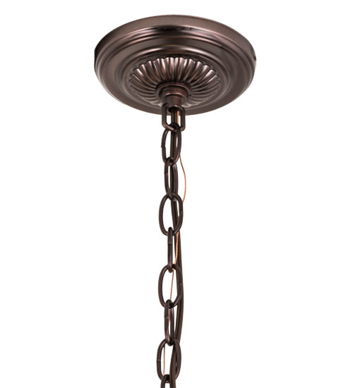 Meyda Tiffany Rosebud Ribbon Pendant - Plum