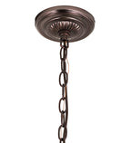 Meyda Tiffany Rosebud Ribbon Pendant - Plum