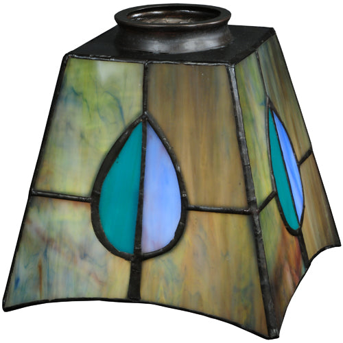 Meyda Tiffany Mackintosh Leaf 2-Lt Sconce - Stained Glass Mackintosh Leaf 2-Lt Sconce Singular Shade