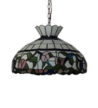 Meyda Tiffany Rose Vine Pendant - Stained Glass Rose Vine Pendant Turned Off