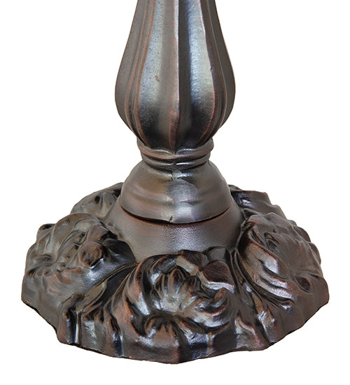 Meyda Tiffany Handel Grapevine 19" Table Lamp - Stained Glass Handel Grapevine 19" Table Lamp Base Closeup