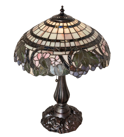 Meyda Tiffany Handel Grapevine 19" Table Lamp - Stained Glass Handel Grapevine 19" Table Lamp High view