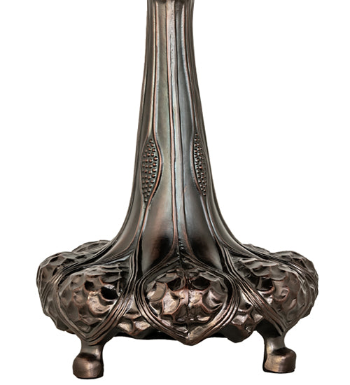 Meyda Tiffany Tidal-Shells Table Lamp - Stained Glass Tidal-Shells Table Lamp Base Closeup