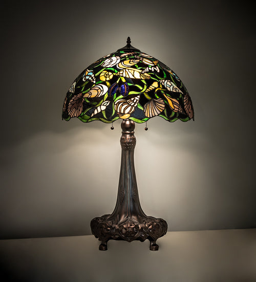 Meyda Tiffany Tidal-Shells Table Lamp - Stained Glass Tidal-Shells Table Lamp Room Setting