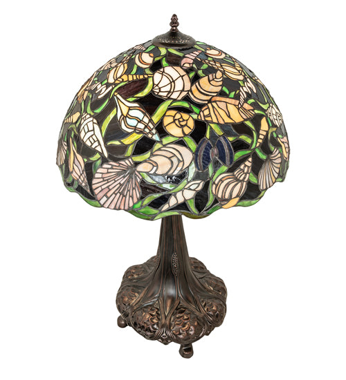 Meyda Tiffany Tidal-Shells Table Lamp - Stained Glass Tidal-Shells Table Lamp Top View