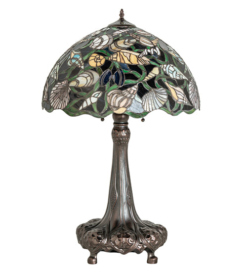 Meyda Tiffany Tidal-Shells Table Lamp - Stained Glass Tidal-Shells Table Lamp Turned Off